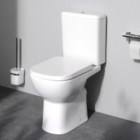 Напольный унитаз Am.Pm Sunny C85C8601SC, безободковый, с сиденьем микролифт, белый