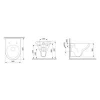 Подвесной унитаз Am.Pm Gem FlashClean безободковый, с сиденьем микролифт, C901700SC