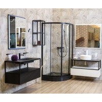 Тумба под раковину Cezares Cadro-100-1C-SO-NR-BLUM, 100 см, подвесная, черный