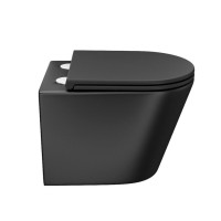 Унитаз подвесной Iddis Calipso CALR3BMi25 Rimless безободковый, крышка микролифт, черный