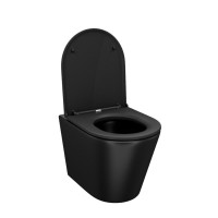 Унитаз подвесной Iddis Calipso CALR3BMi25 Rimless безободковый, крышка микролифт, черный