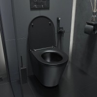 Унитаз подвесной Iddis Calipso CALR3BMi25 Rimless безободковый, крышка микролифт, черный