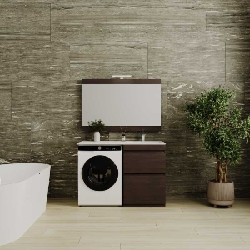 Зеркало Style Line Даллас 120 CC-00000416 Люкс, 120 см, подвесное, венге