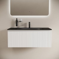 Тумба под раковину Sancos Code CD100W, 100 см, подвесная, белая