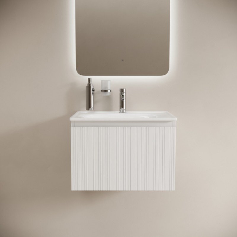 Тумба под раковину Sancos Code CD60W, 60 см, подвесная, белая
