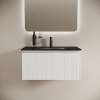 Тумба под раковину Sancos Code CD80W, 80 см, подвесная, белая