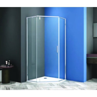 Душевая дверь CeramaLux распашная трапецевидная CL10...