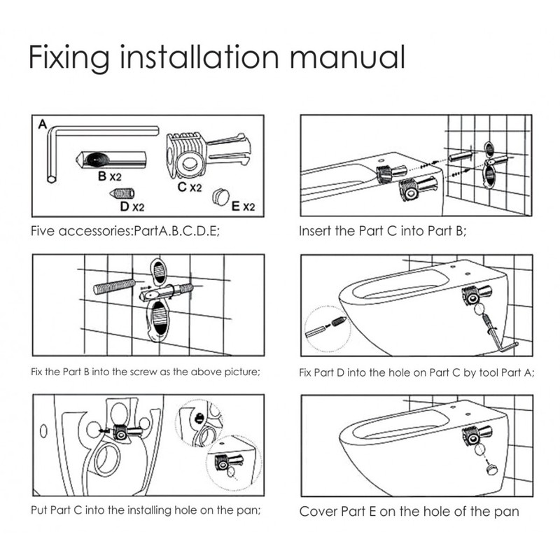 Унитаз подвесной CeramaLux 2196 -1