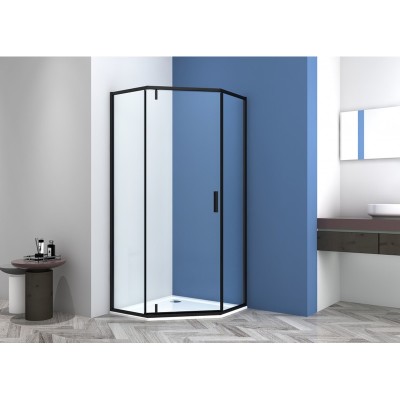 Душевая дверь CeramaLux распашная трапецевидная CL10...