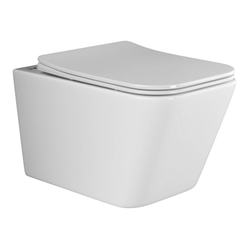 Унитаз подвесной Ceramicanova Metric Rimless CN3007 с микролифтом, безободковый Унитаз подвесной Ceramicanova Metric Rimless CN3007 с микролифтом, безободковый
