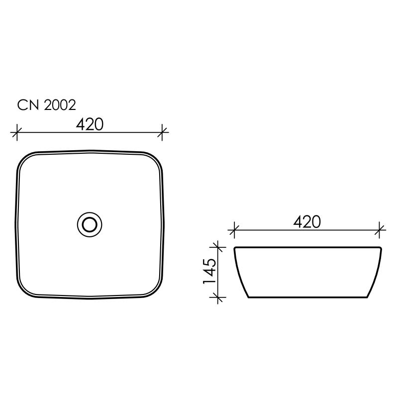 Раковина Ceramicanova Form CN2002 Белая