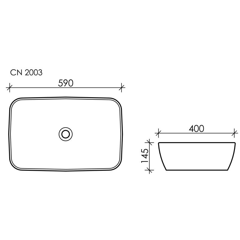 Раковина Ceramicanova Form CN2003 Белая