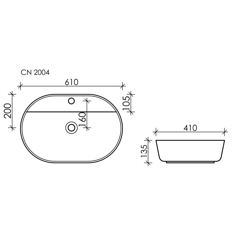 Раковина Ceramicanova Modo CN2004 Белая