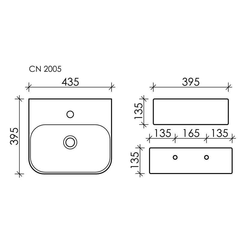 Раковина Ceramicanova Aura CN2005 Белая