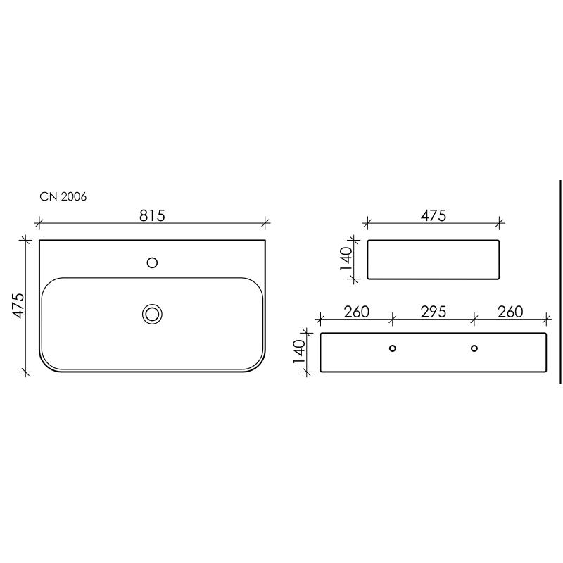 Раковина Ceramicanova Aura CN2006 Белая