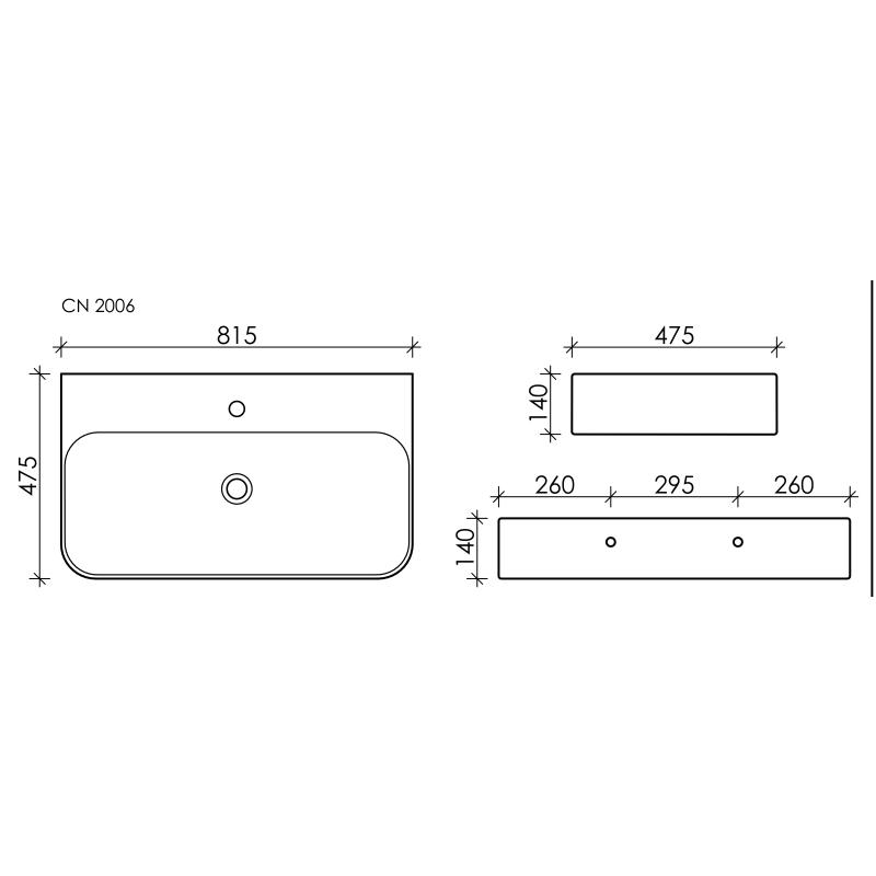 Раковина Ceramicanova Aura CN2006 Белая