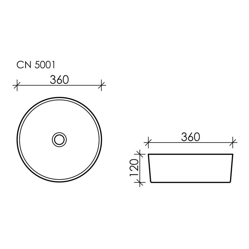 Раковина Ceramicanova Element CN5001 Белая