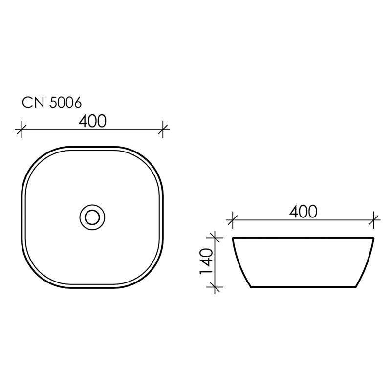 Раковина Ceramicanova Element CN5006 Белая