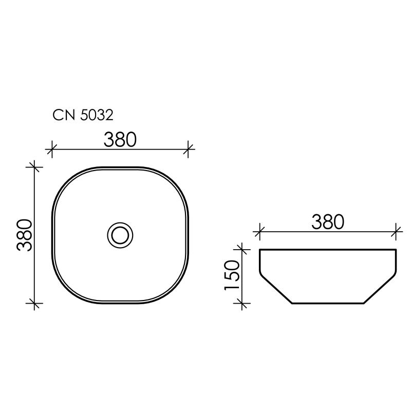 Раковина Ceramicanova Element CN5032 Белая