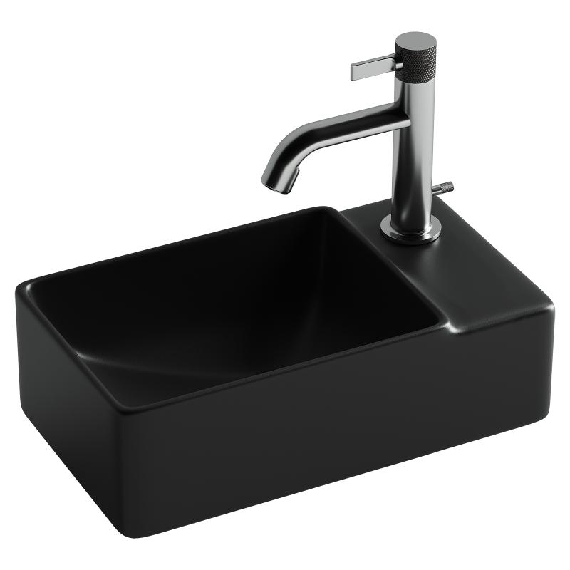 Рукомойник Ceramicanova Element CN5045MB R черная матовая