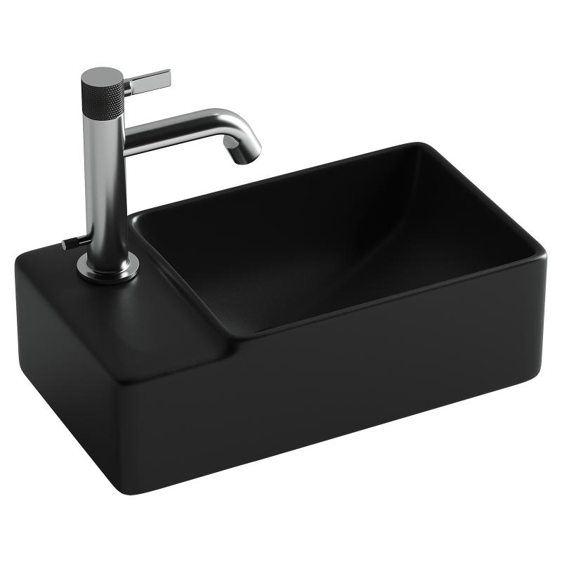 Рукомойник Ceramicanova Element CN5046MB L черная матовая