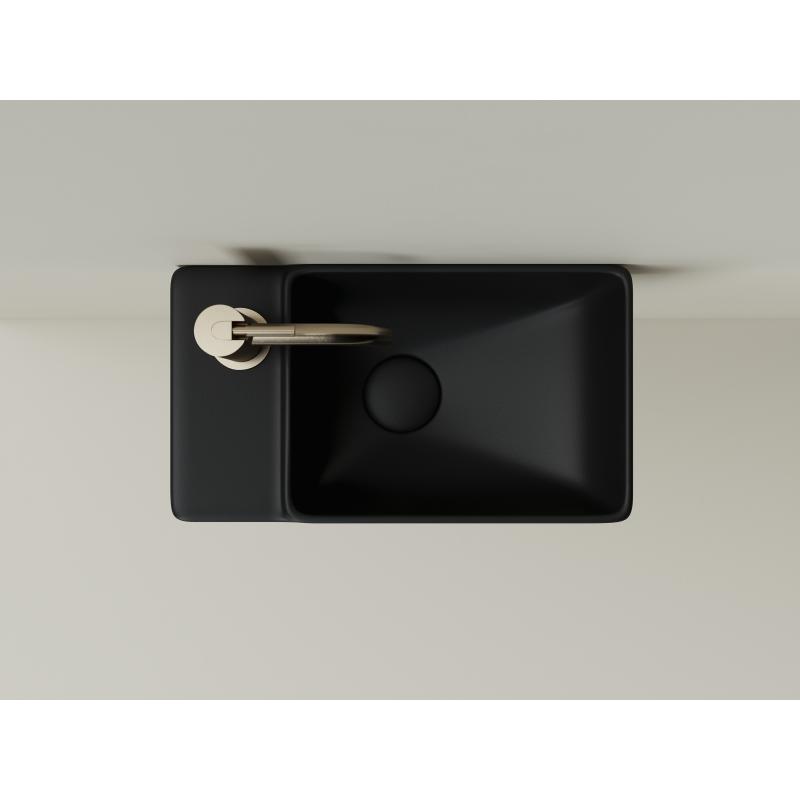 Рукомойник Ceramicanova Element CN5046MB L черная матовая