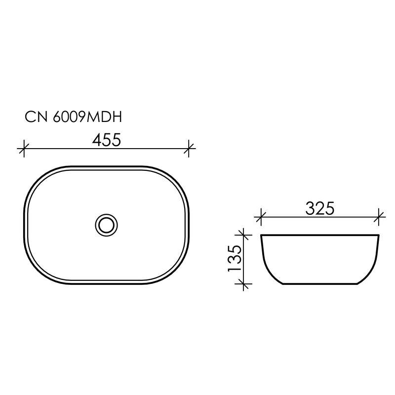 Раковина Ceramicanova Element CN6009MDH темный антрацит 