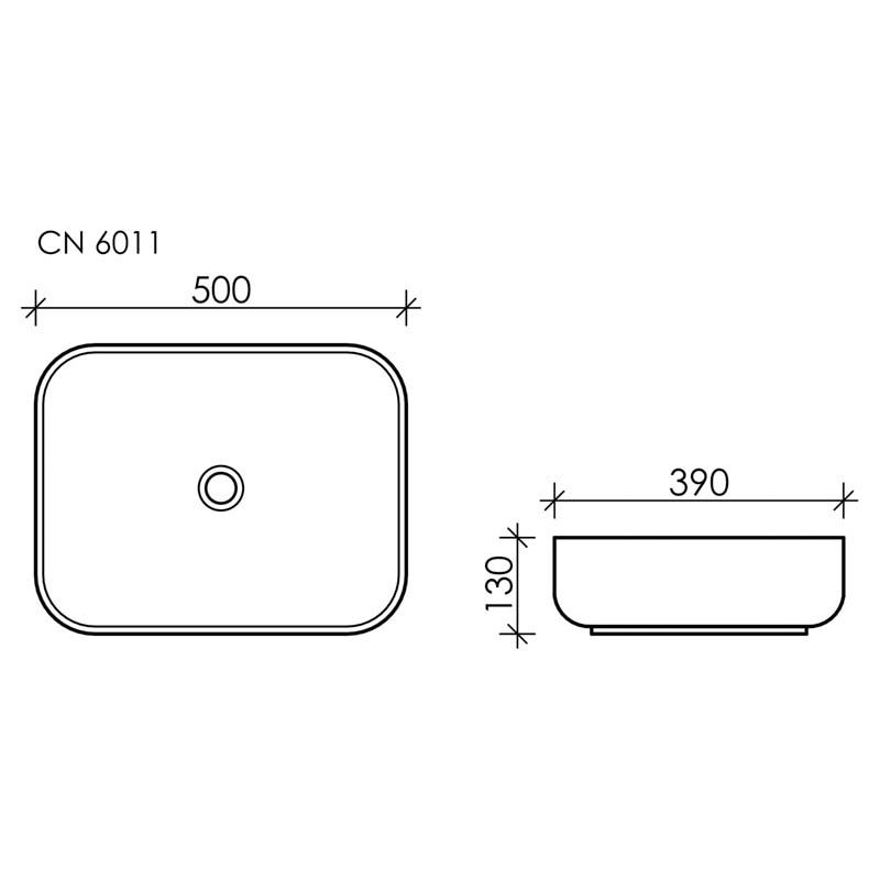 Раковина Ceramicanova Element CN6011 Белая 
