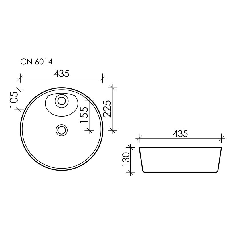 Раковина Ceramicanova Element CN6014 Белая