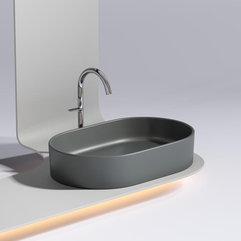 Раковина Ceramicanova Element CN6048MDH темный антрацит 