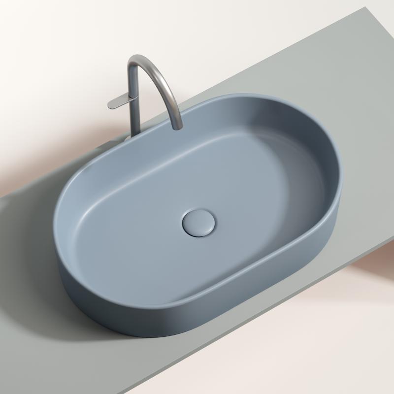 Раковина Ceramicanova Element CN6048MHL серо-голубая матовая