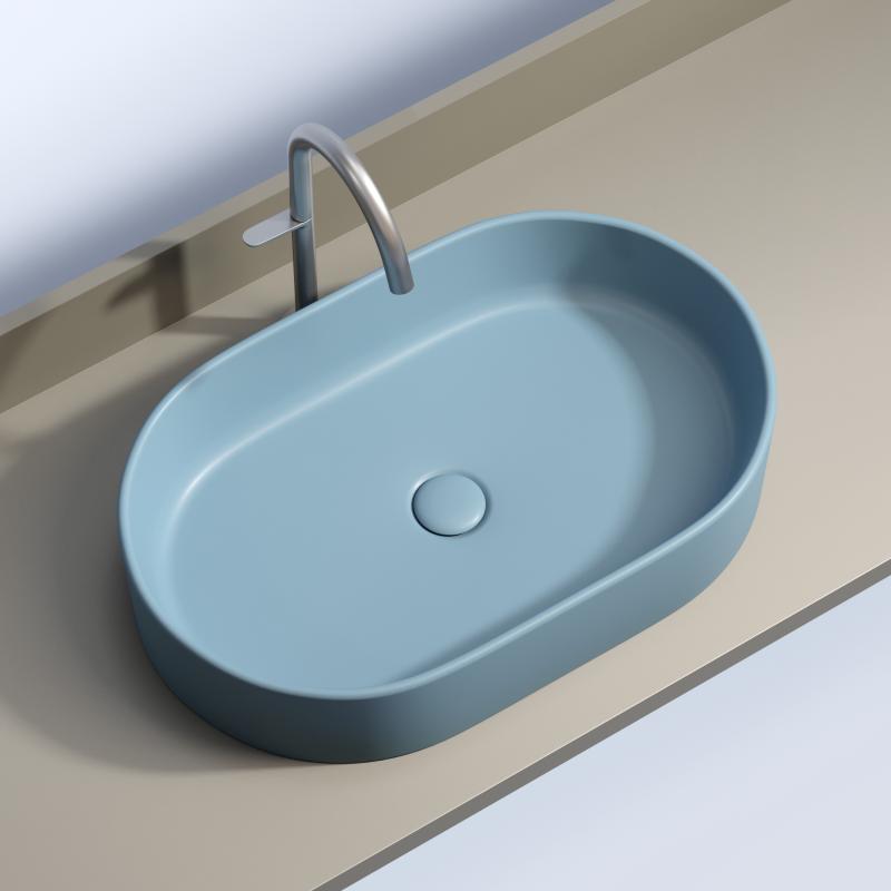 Раковина Ceramicanova Element CN6048ML голубая матовая