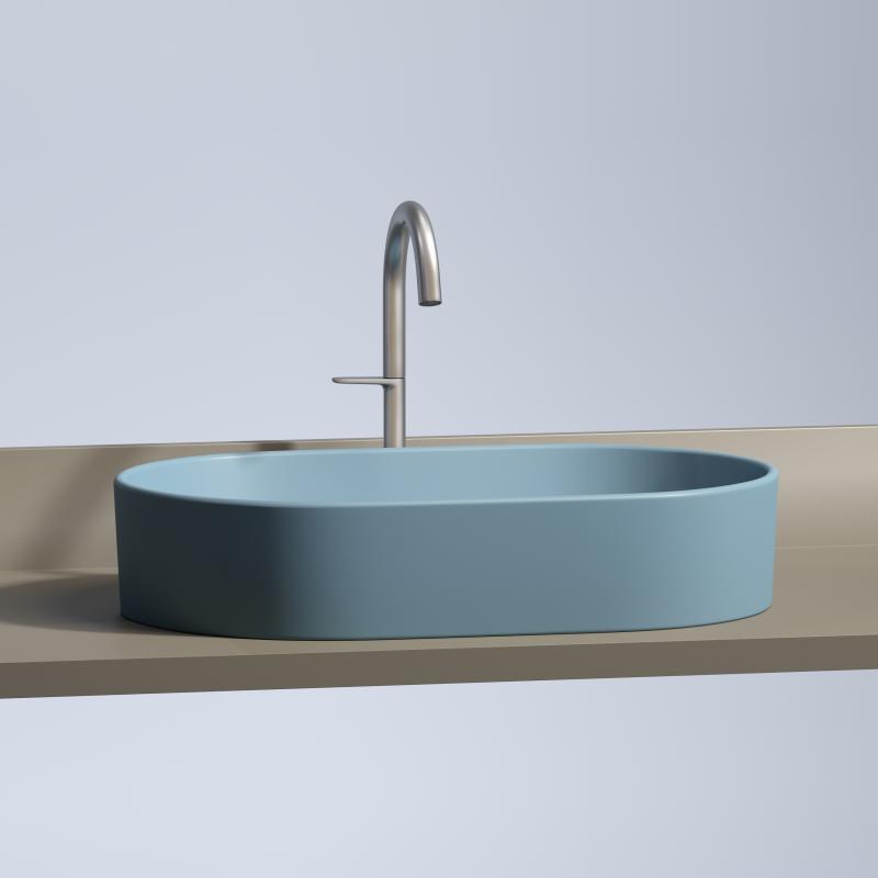 Раковина Ceramicanova Element CN6048ML голубая матовая