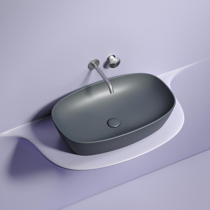 Раковина Ceramicanova Element CN6049MDH темный антрацит матовая