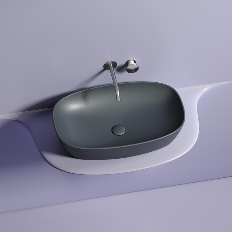 Раковина Ceramicanova Element CN6049MDH темный антрацит матовая