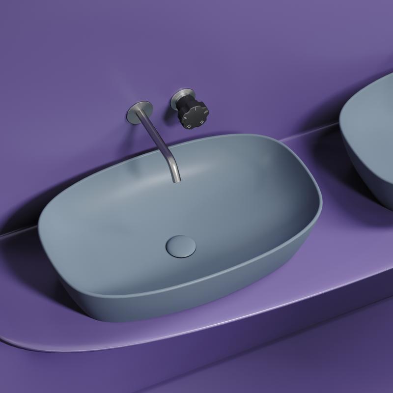 Раковина Ceramicanova Element CN6049MHL серо-голубая матовая