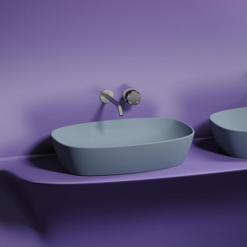 Раковина Ceramicanova Element CN6049MHL серо-голубая матовая