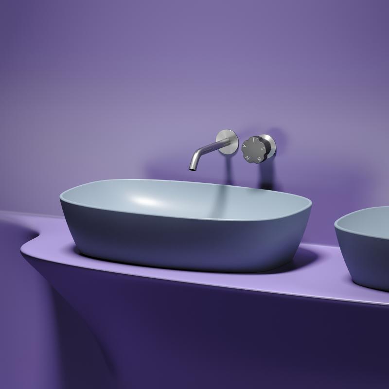 Раковина Ceramicanova Element CN6049MHL серо-голубая матовая