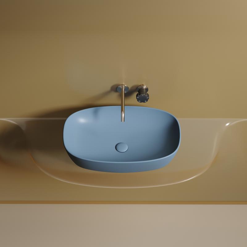 Раковина Ceramicanova Element CN6049ML голубая матовая