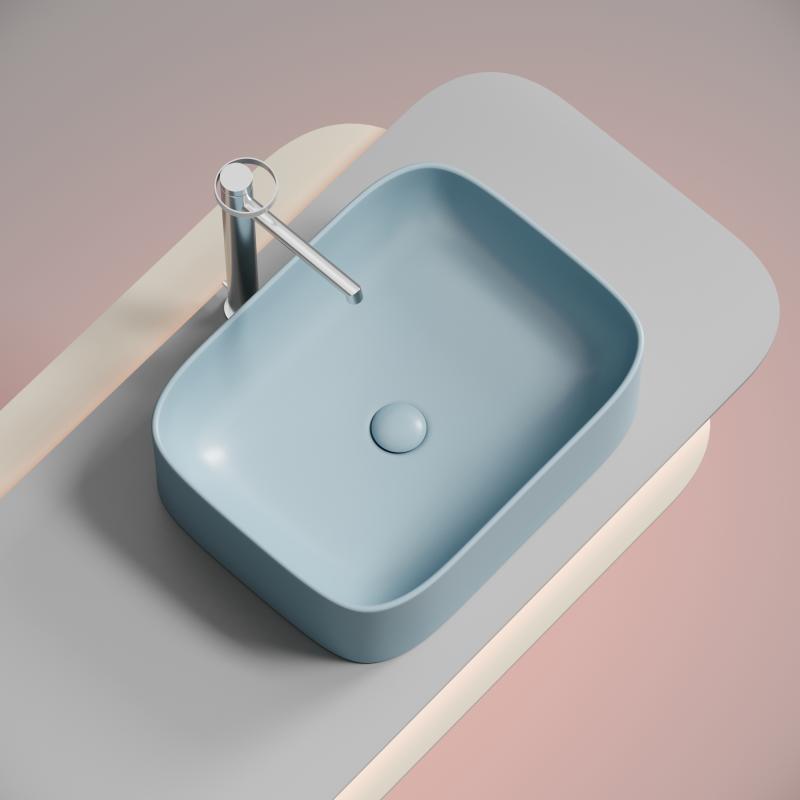 Раковина Ceramicanova Element CN6052ML голубая матовая