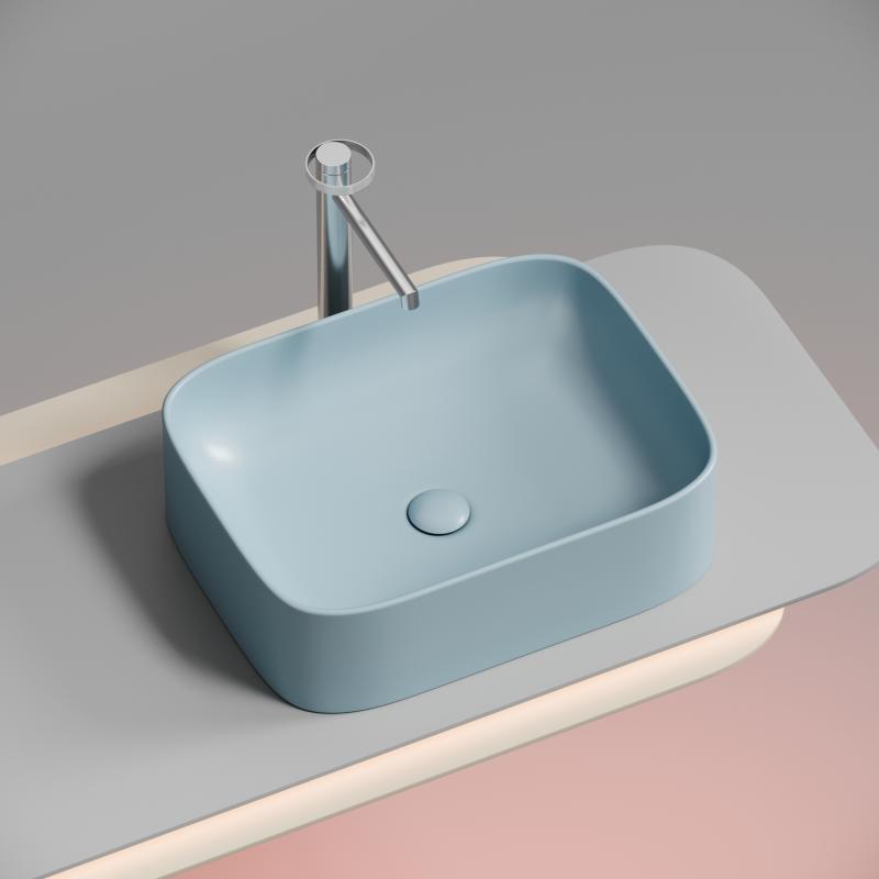 Раковина Ceramicanova Element CN6052ML голубая матовая