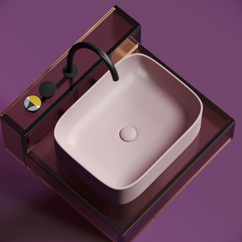 Раковина Ceramicanova Element CN6052MP розовая матовая