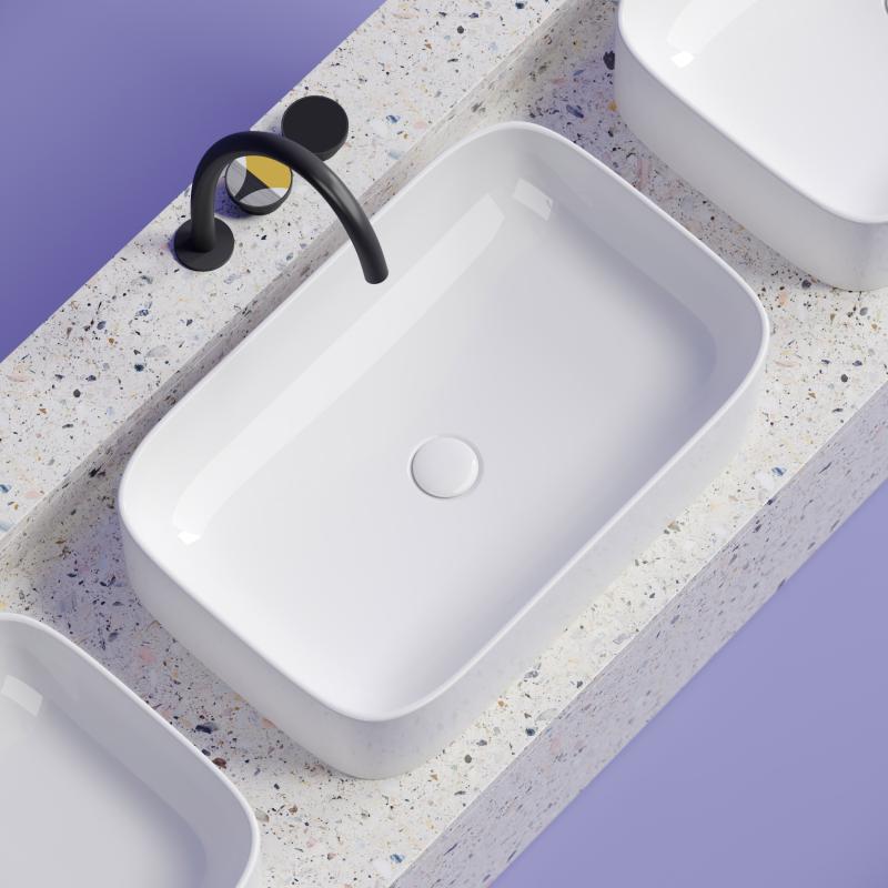 Раковина Ceramicanova Element CN6053 белая глянцевая