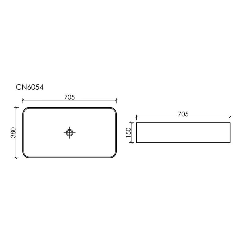 Раковина Ceramicanova Element CN6054MW белая матовая