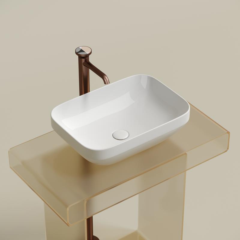 Раковина Ceramicanova Element CN6055 белая глянцевая