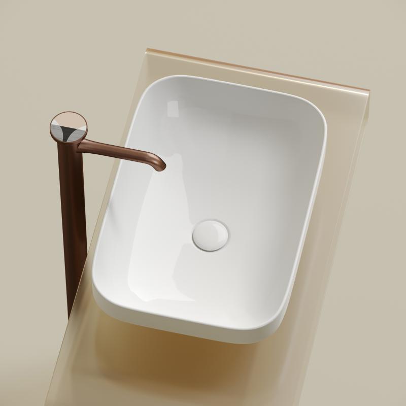 Раковина Ceramicanova Element CN6055 белая глянцевая