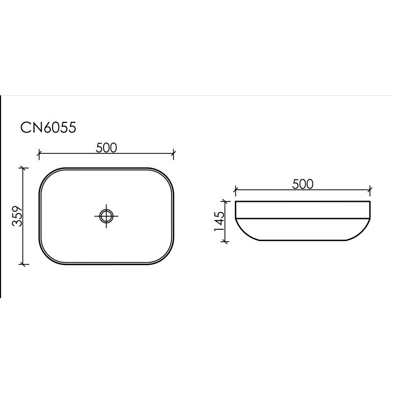 Раковина Ceramicanova Element CN6055MB черная матовая