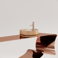 Раковина Ceramicanova Cristal CN6058 бежевая
