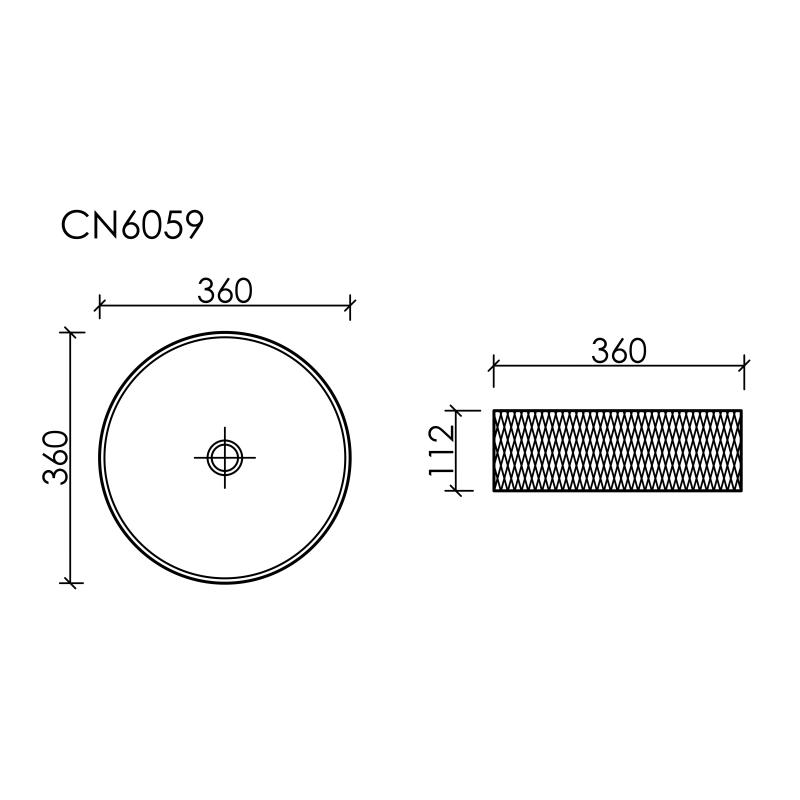 Раковина Ceramicanova Cristal CN6059 прозрачный