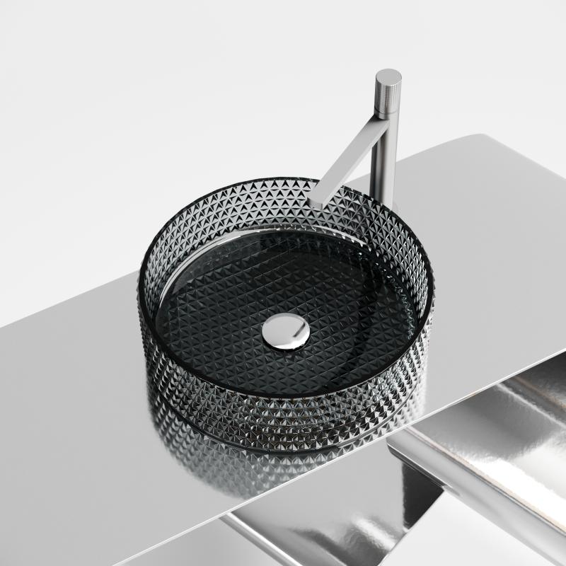 Раковина Ceramicanova Cristal CN6060 черная